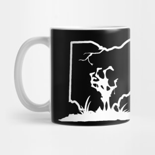 Zombie Hand Cbus White Mug